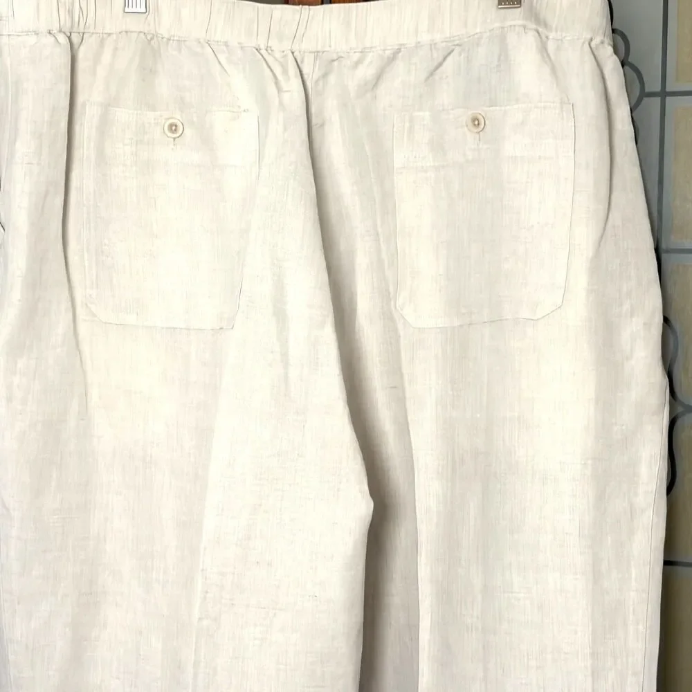 Cubavera Men's Wide Leg Linen Lightweight Pull On Beach Wedding Size XXL